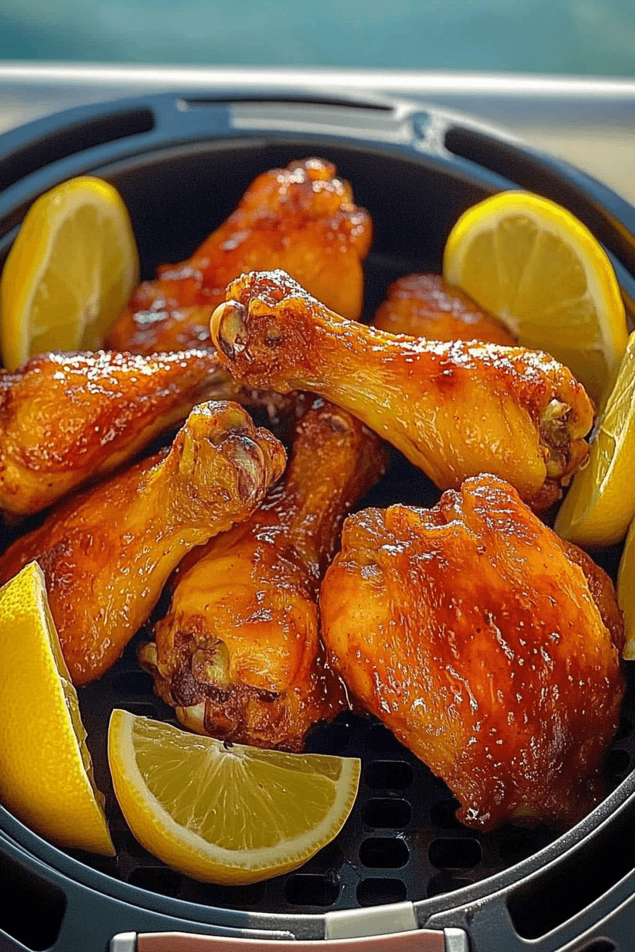 Air Fryer Lemon Chicken Wings