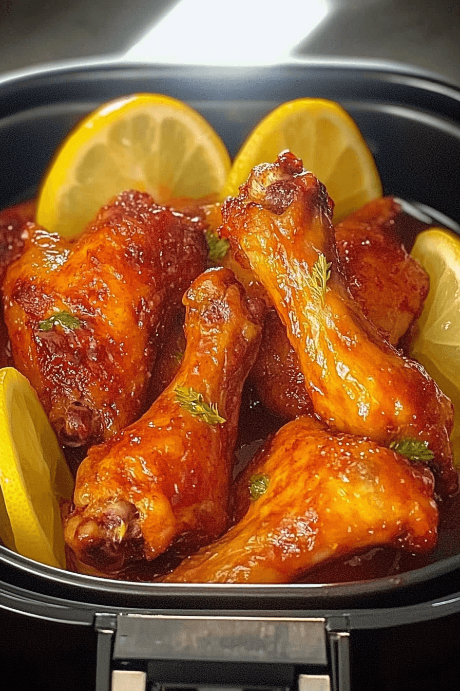 Air Fryer Lemon Chicken Wings