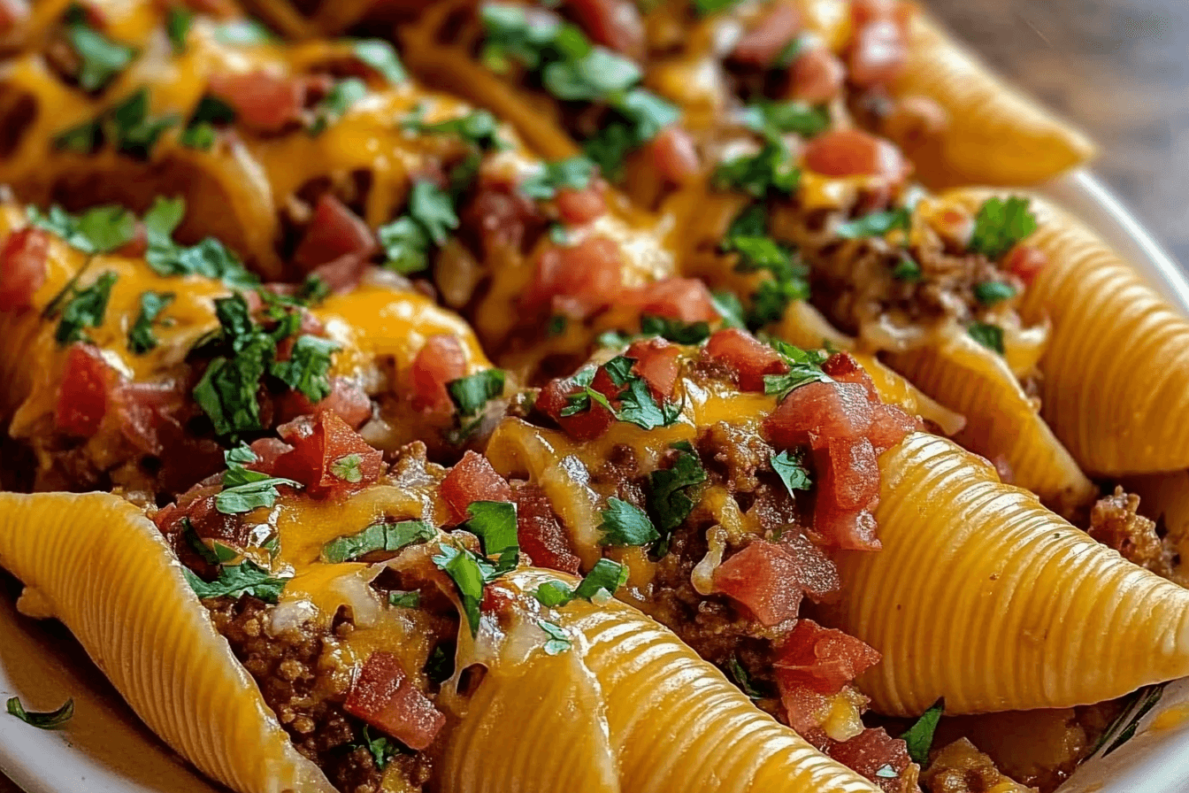 Air Fryer Taco Stuffed Shells