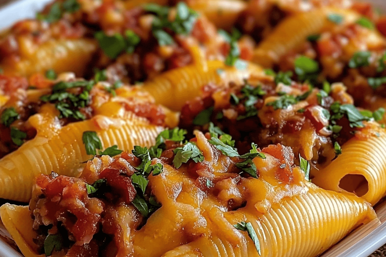 Air Fryer Taco Stuffed Shells