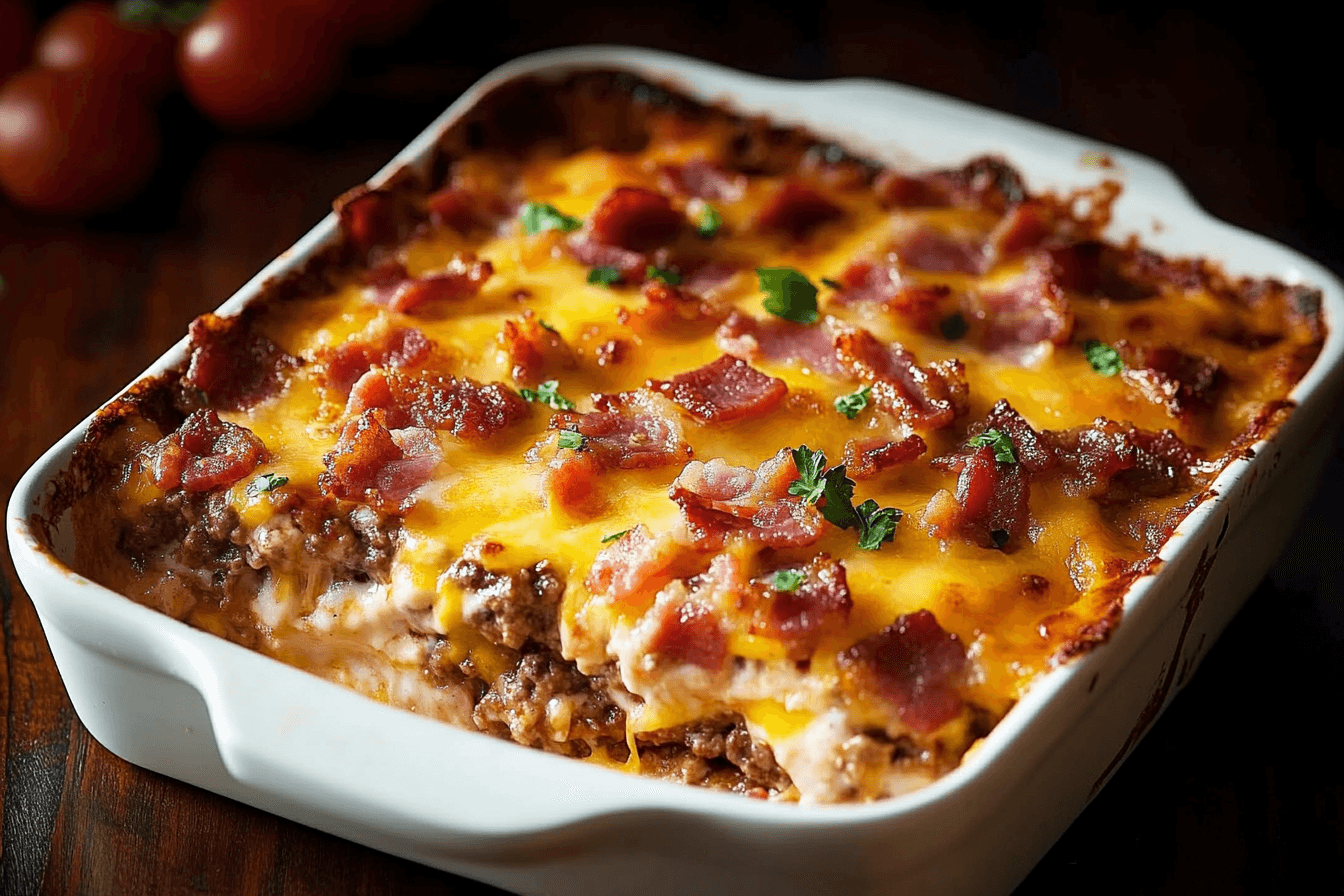 Bacon Cheeseburger Casserole