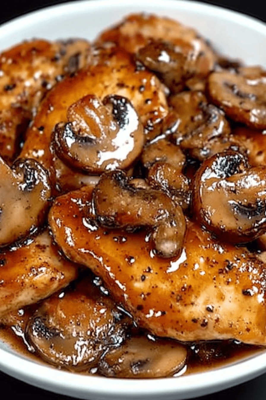 Black Pepper Chicken with Mushrooms Recipe