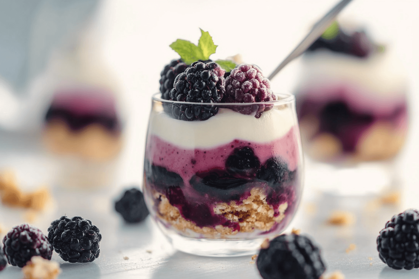 Blackberry Cheesecake Parfaits