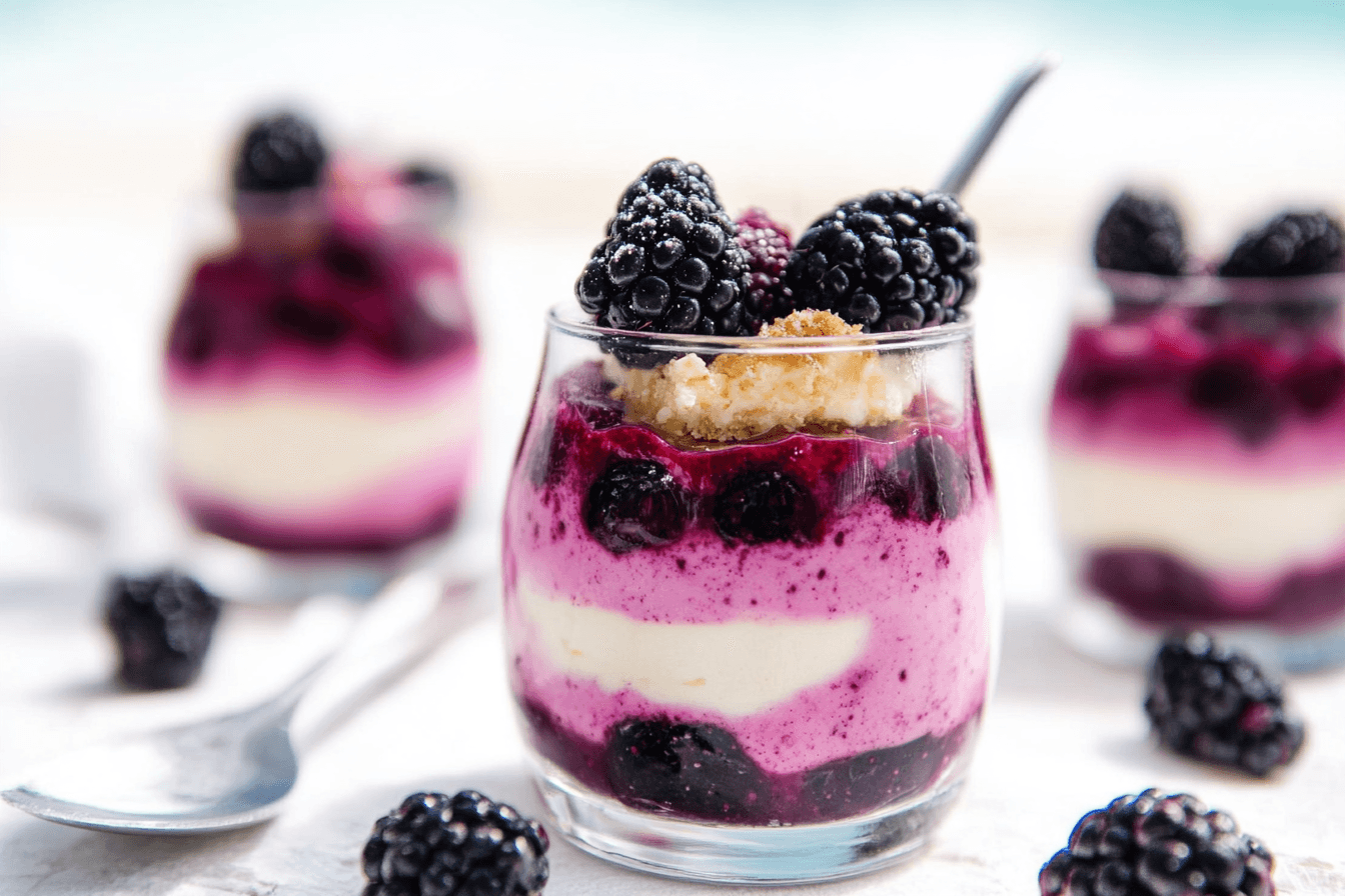 Blackberry Cheesecake Parfaits