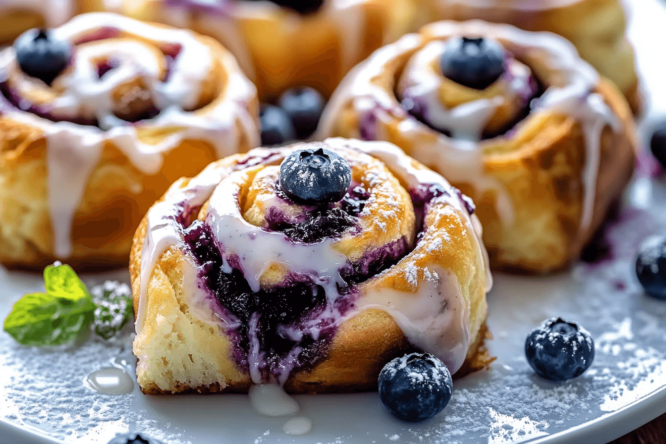 Blueberry Cinnamon Rolls