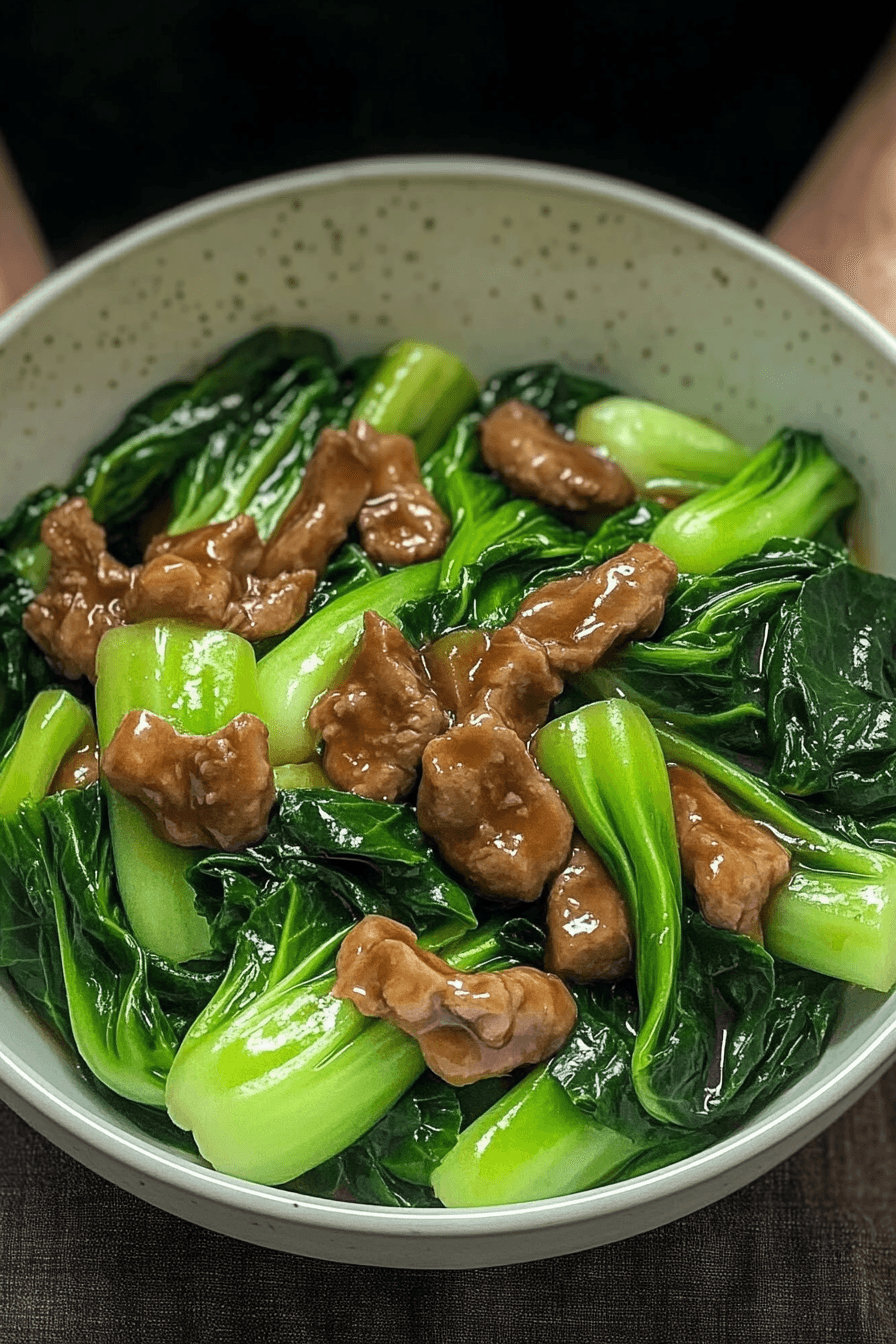 Bok Choy Stir-Fried Beef