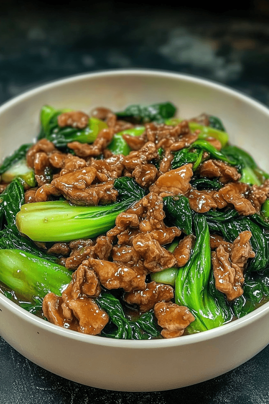 Bok Choy Stir-Fried Beef