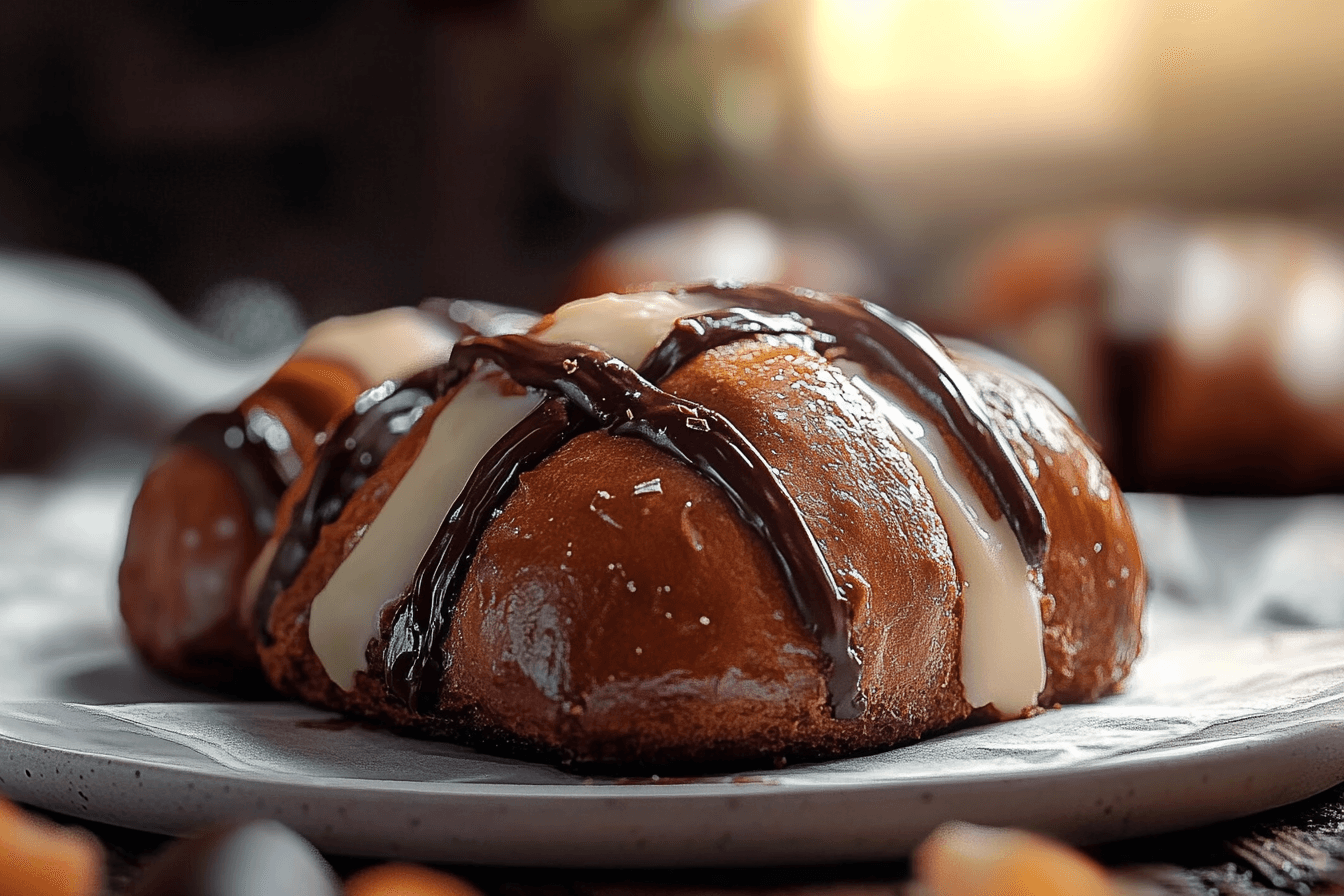 Brioche Chocolate Hot Cross Buns