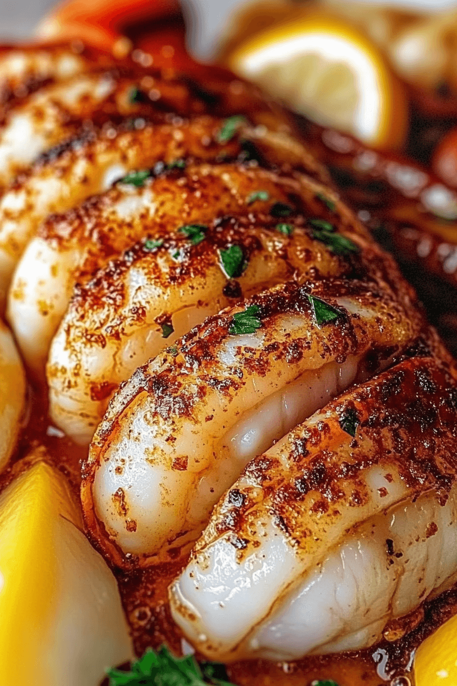 Butter-Basted Lobster Tail with Seared Scallops