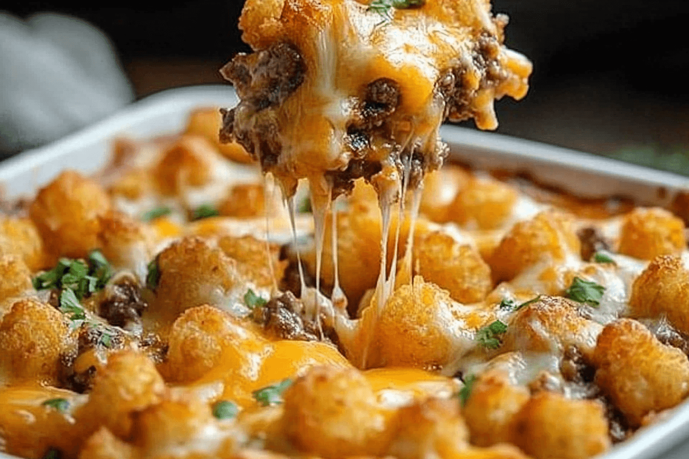 cheeseburger tater tot casserole