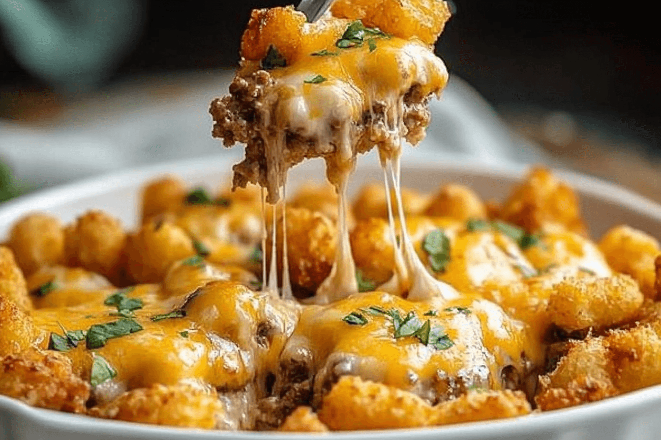 cheeseburger tater tot casserole