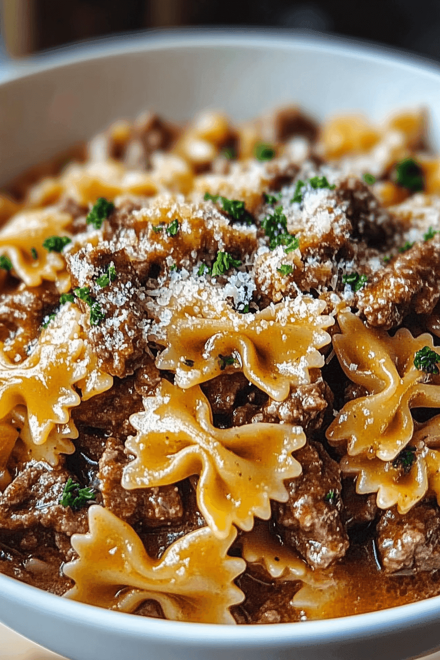 Cheesy Beef and Bowtie Pasta in Garlic ButterBig Mac Sloppy Joesmississippi mud potatoes