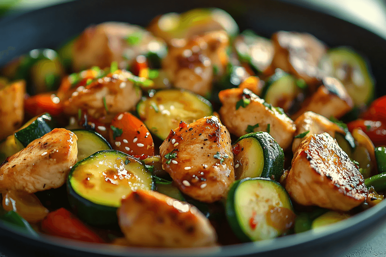 Chicken Zucchini Stir-Fry