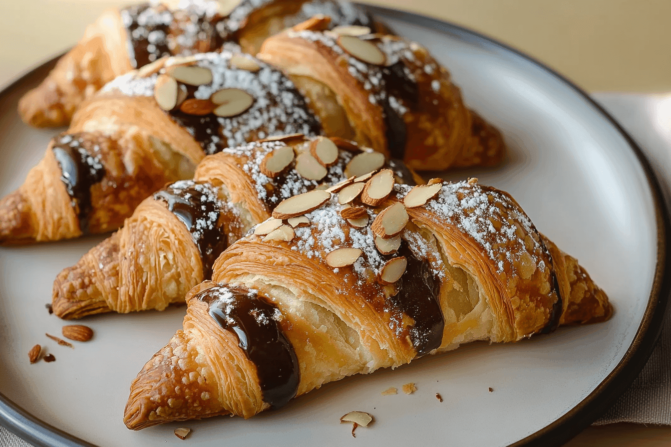 Chocolate Almond Croissants