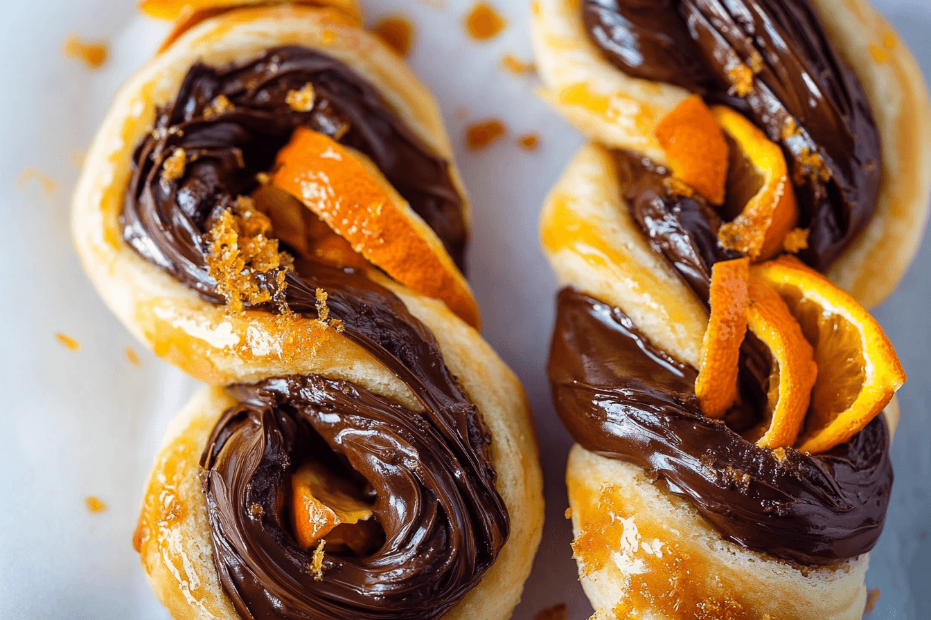 Chocolate and orange twists