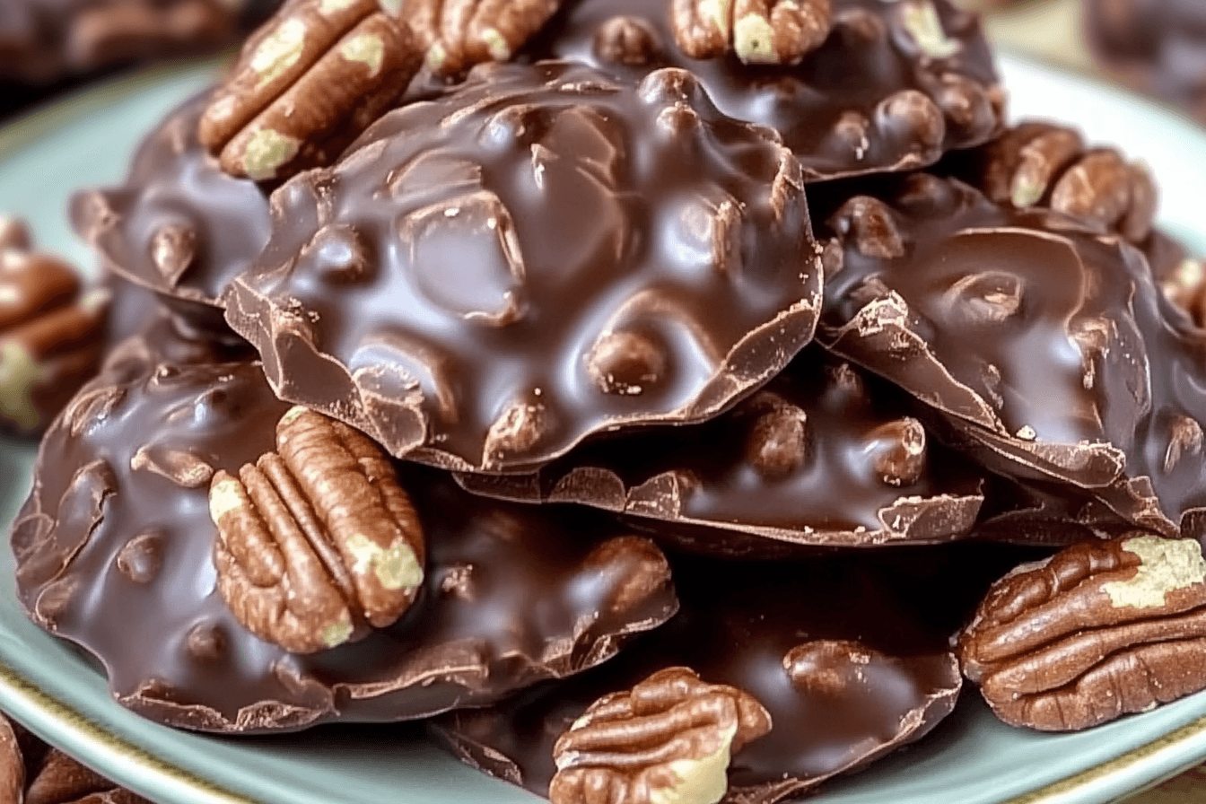 CHOCOLATE PECAN TURTLE CLUSTERS