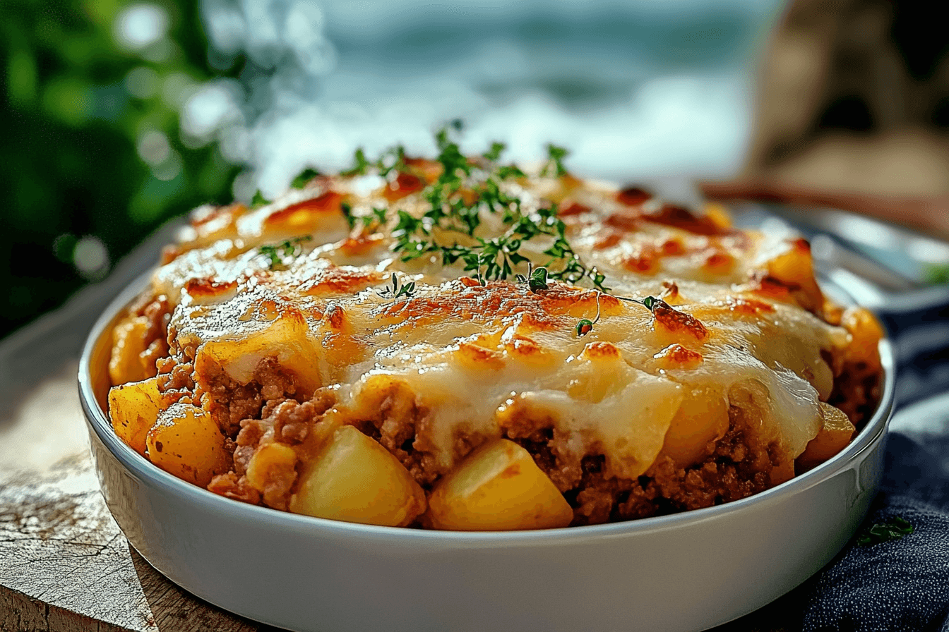 Easy Hamburger Potato Casserole