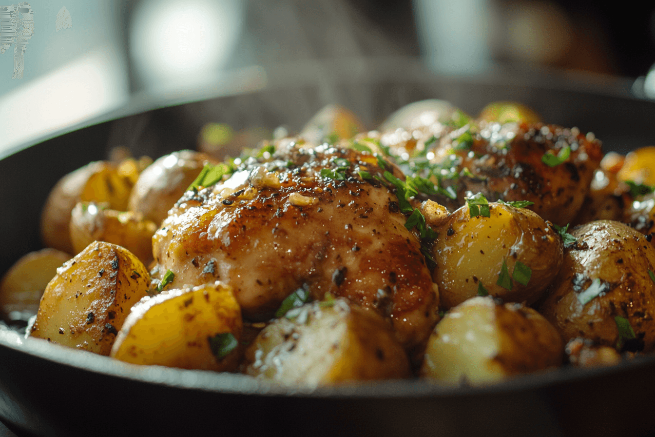 Garlic Butter Chicken and Potatoes SkilletBig Mac Sloppy Joesmississippi mud potatoes