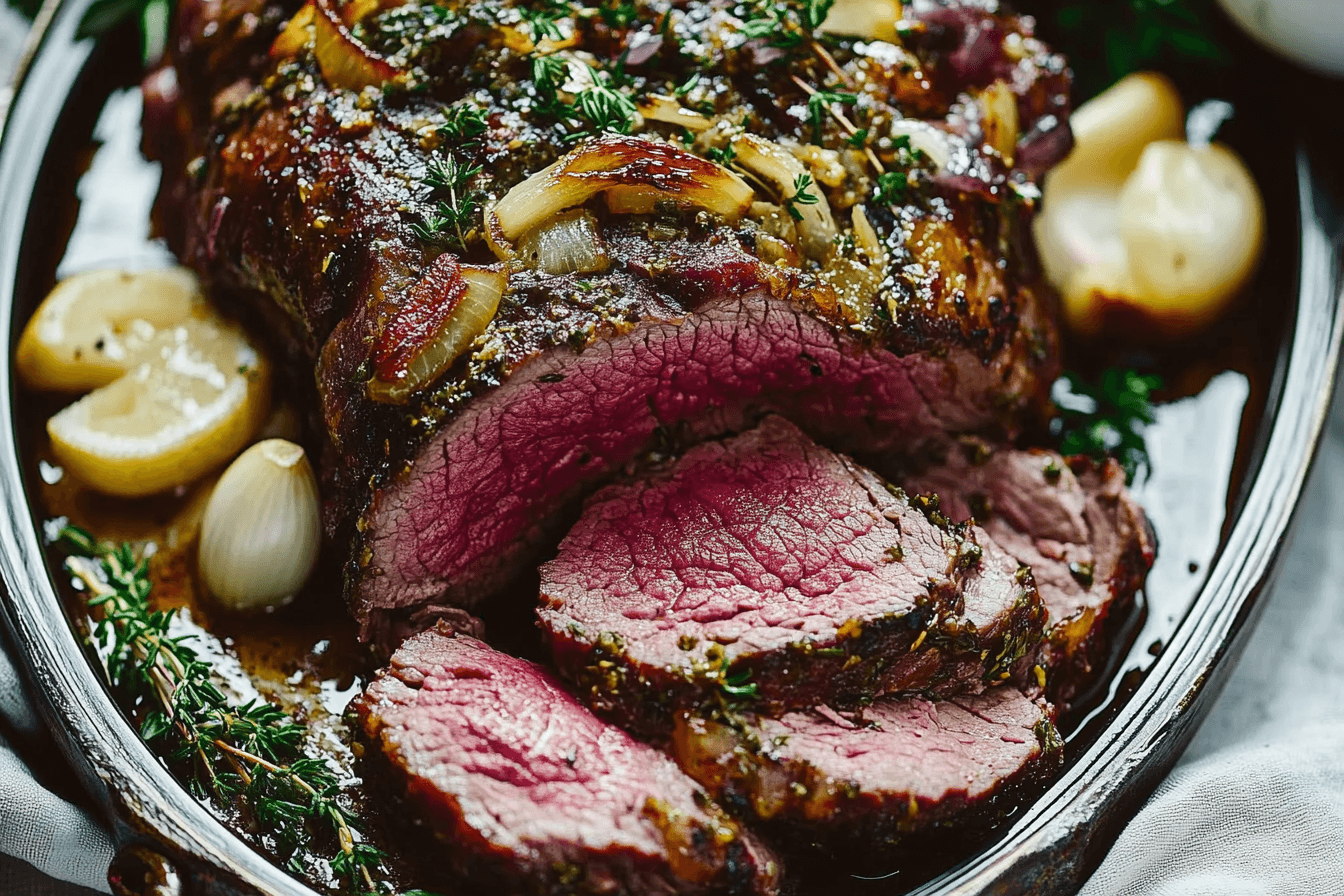 Garlic Butter Herb Roast Beef