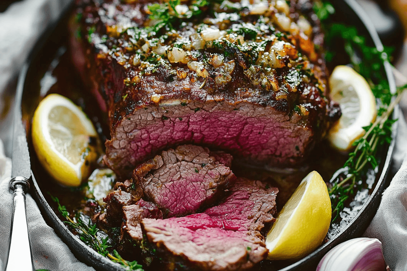 Garlic Butter Herb Roast Beef