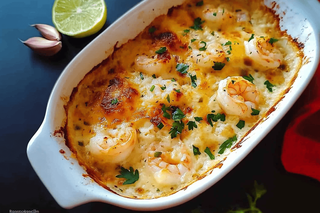 Garlic Shrimp Gratin