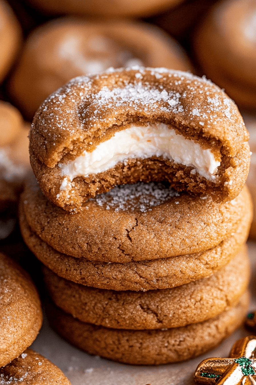 Gingerbread Cheesecake Cookies