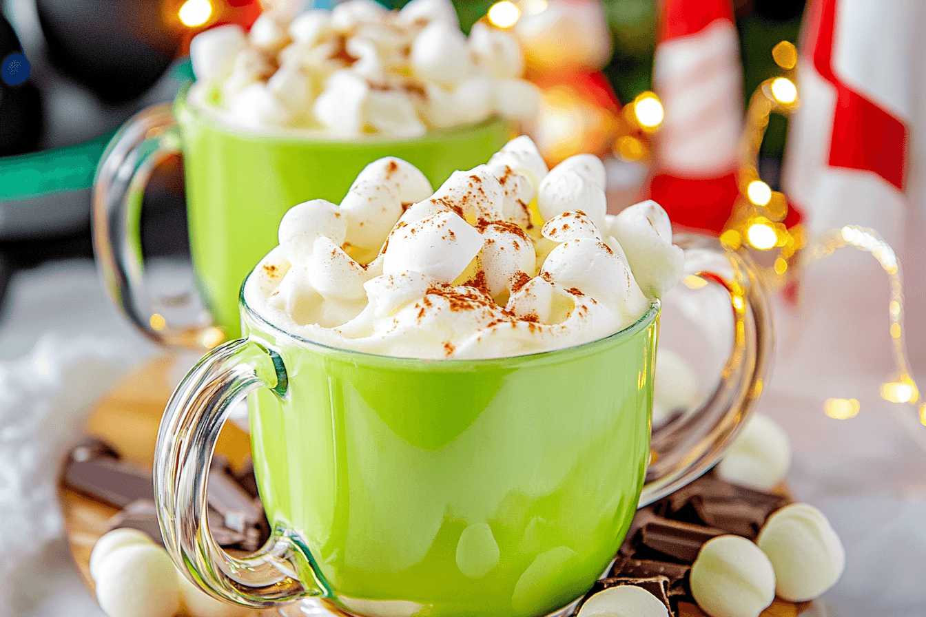 Grinch Hot ChocolateBig Mac Sloppy Joesmississippi mud potatoes