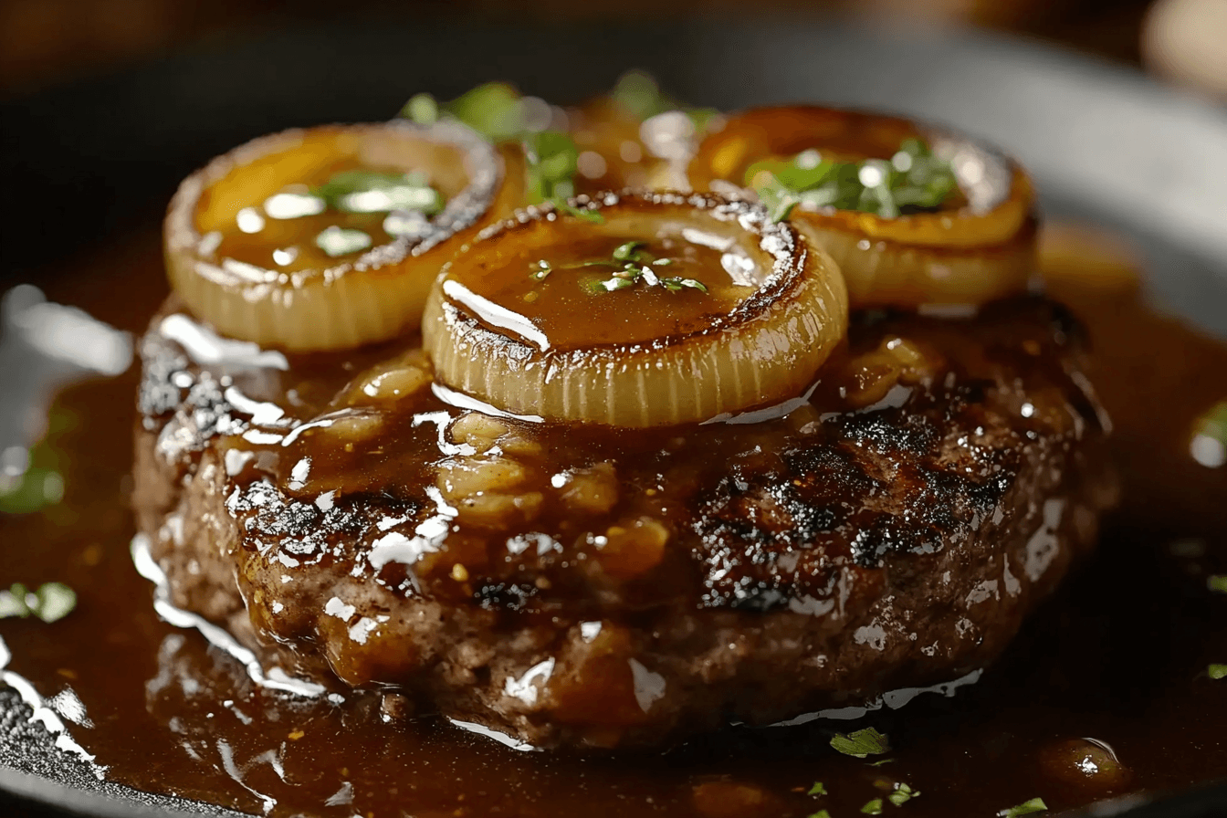 Hamburger Steak with Onions and Gravy