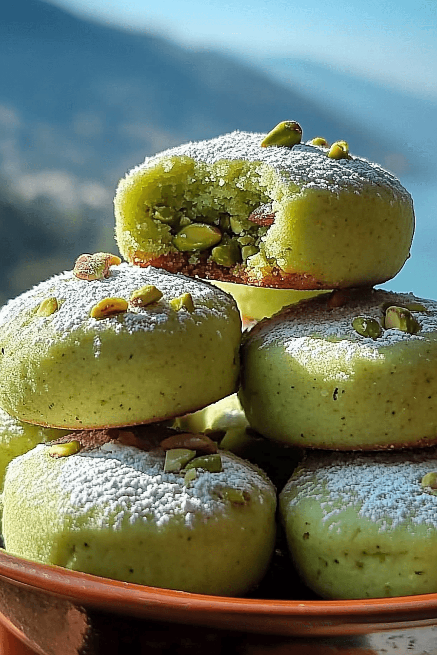 Homemade Pistachio Wedding Cookies