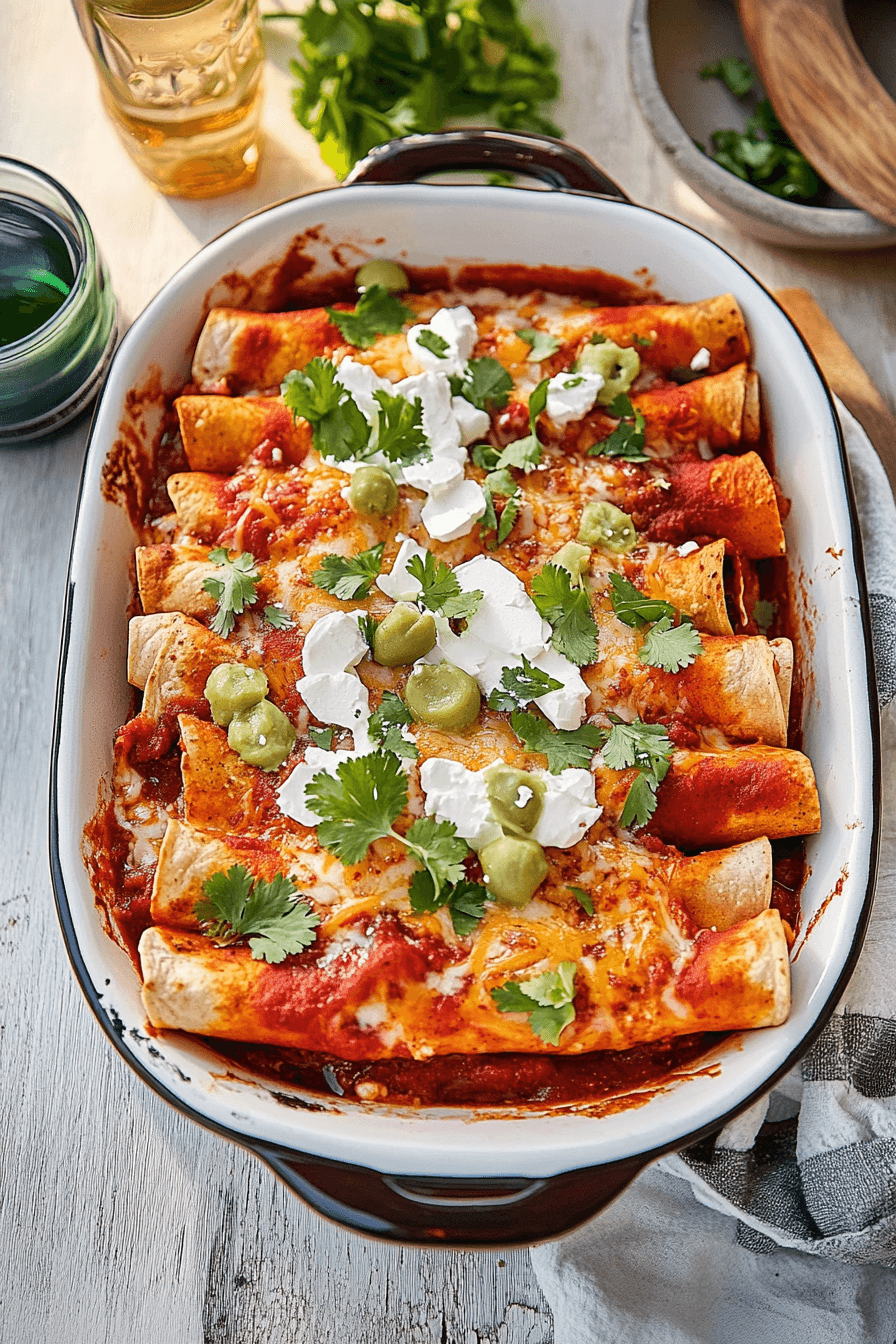 Leftover Thanksgiving Turkey Enchiladas