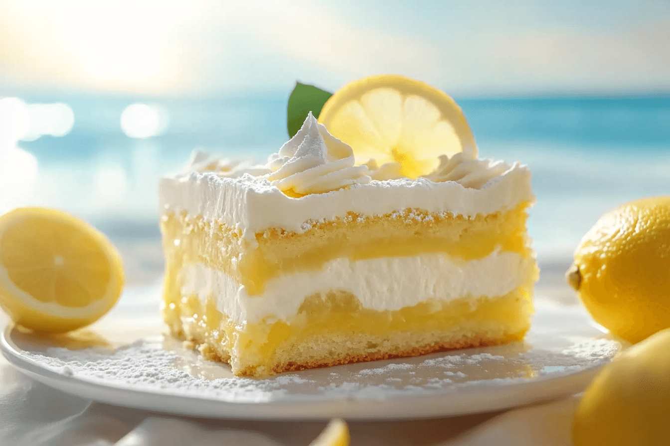 Lemon Cream Cheese Dump Cake