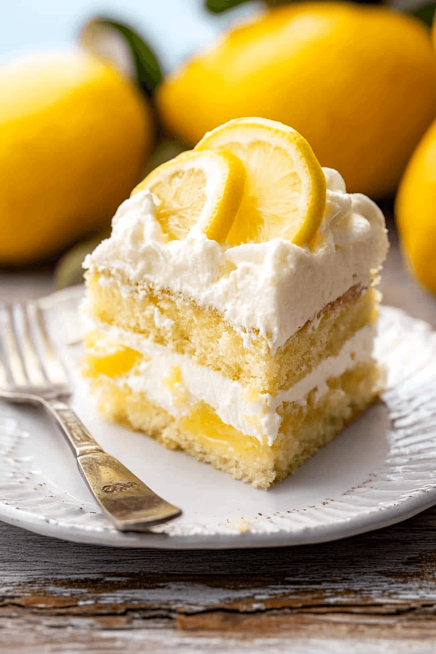 Lemon Tiramisu Cake