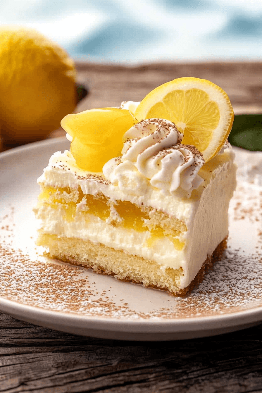 Lemon Tiramisu Cake