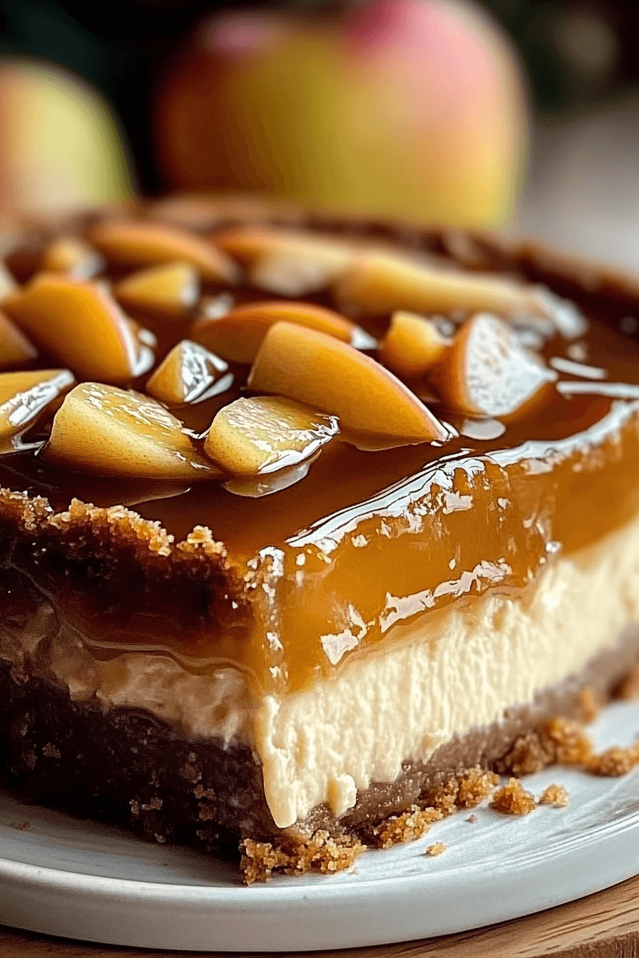 Luxurious Caramel Apple Cheesecake