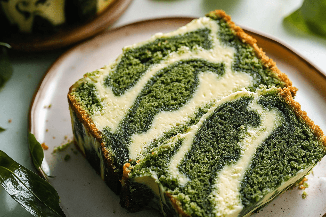 Matcha Marble Pound Cake