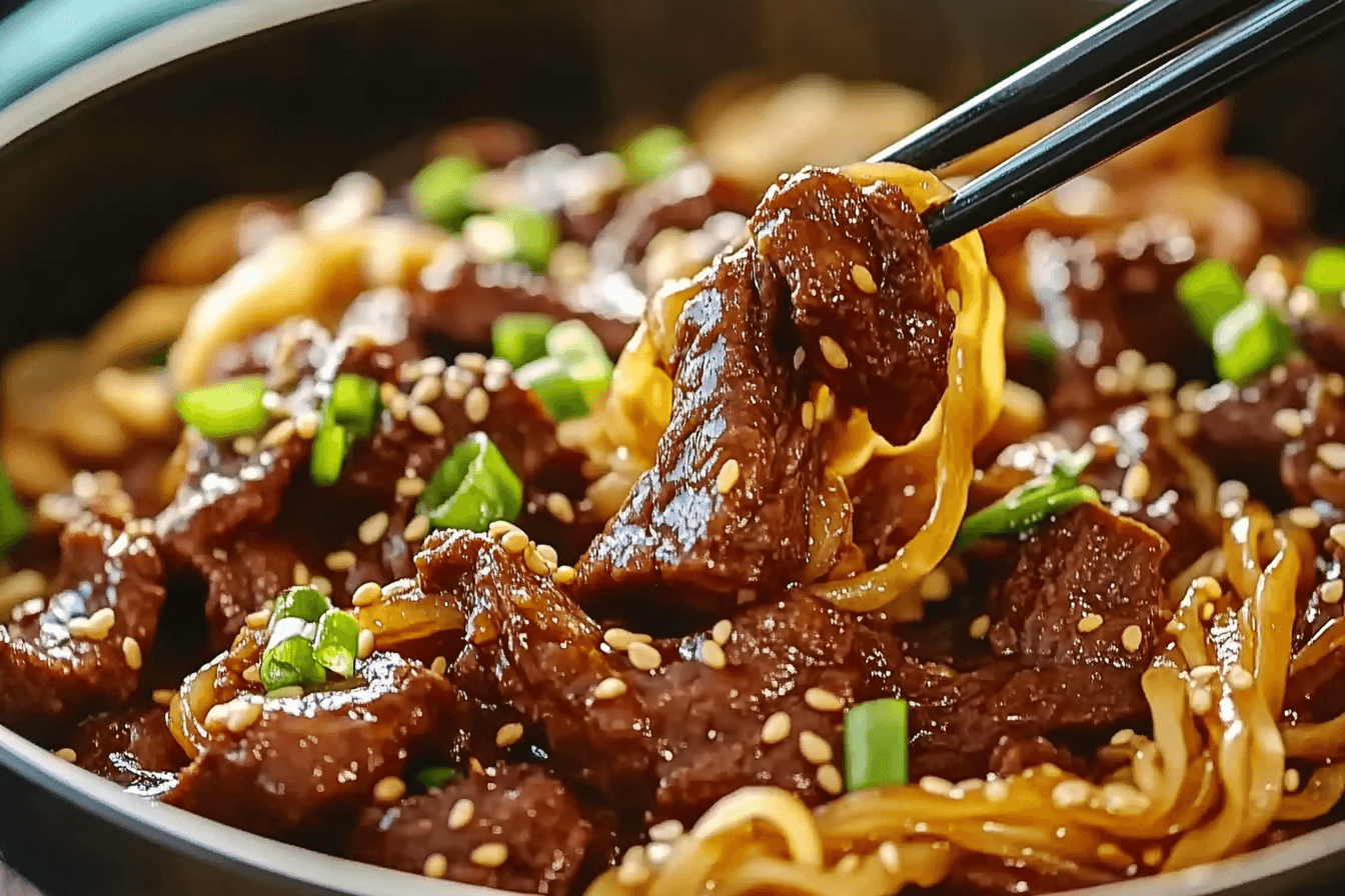 Mongolian Beef Noodles