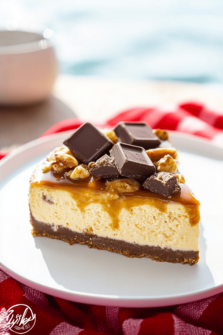 No-Bake Twix Cheesecake