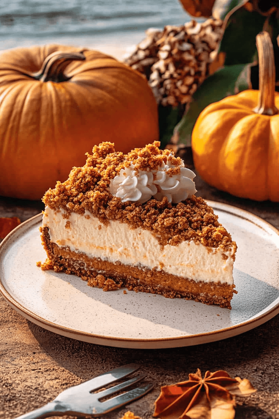 Pumpkin Streusel Cheesecake