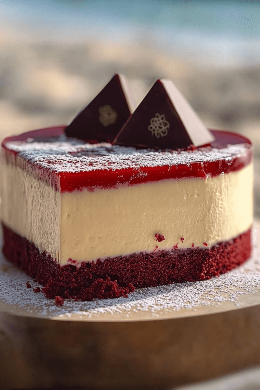 Red Velvet White Chocolate Cheesecake