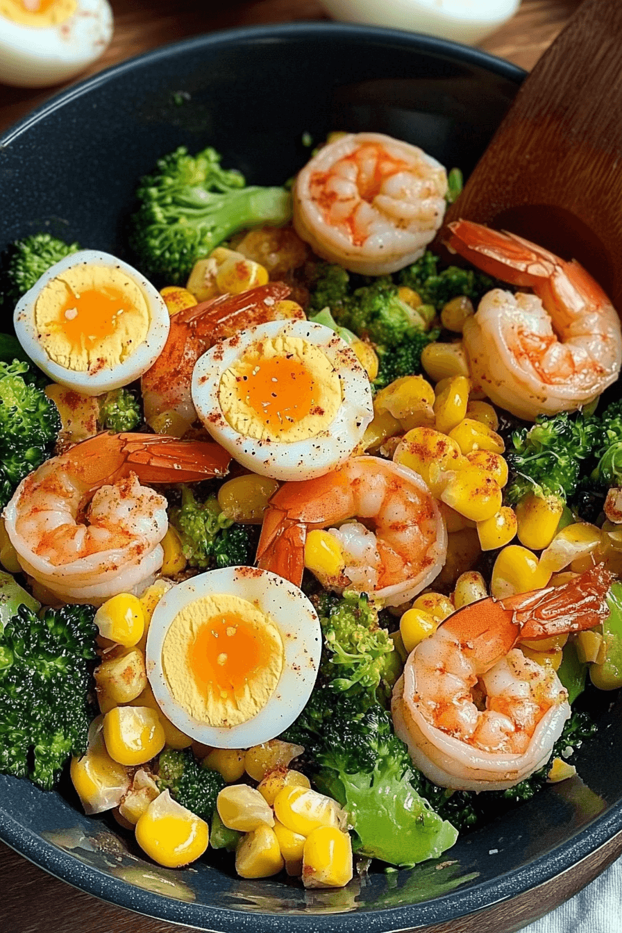 Shrimp and Broccoli Salad with Corn and EggsBig Mac Sloppy Joesmississippi mud potatoes