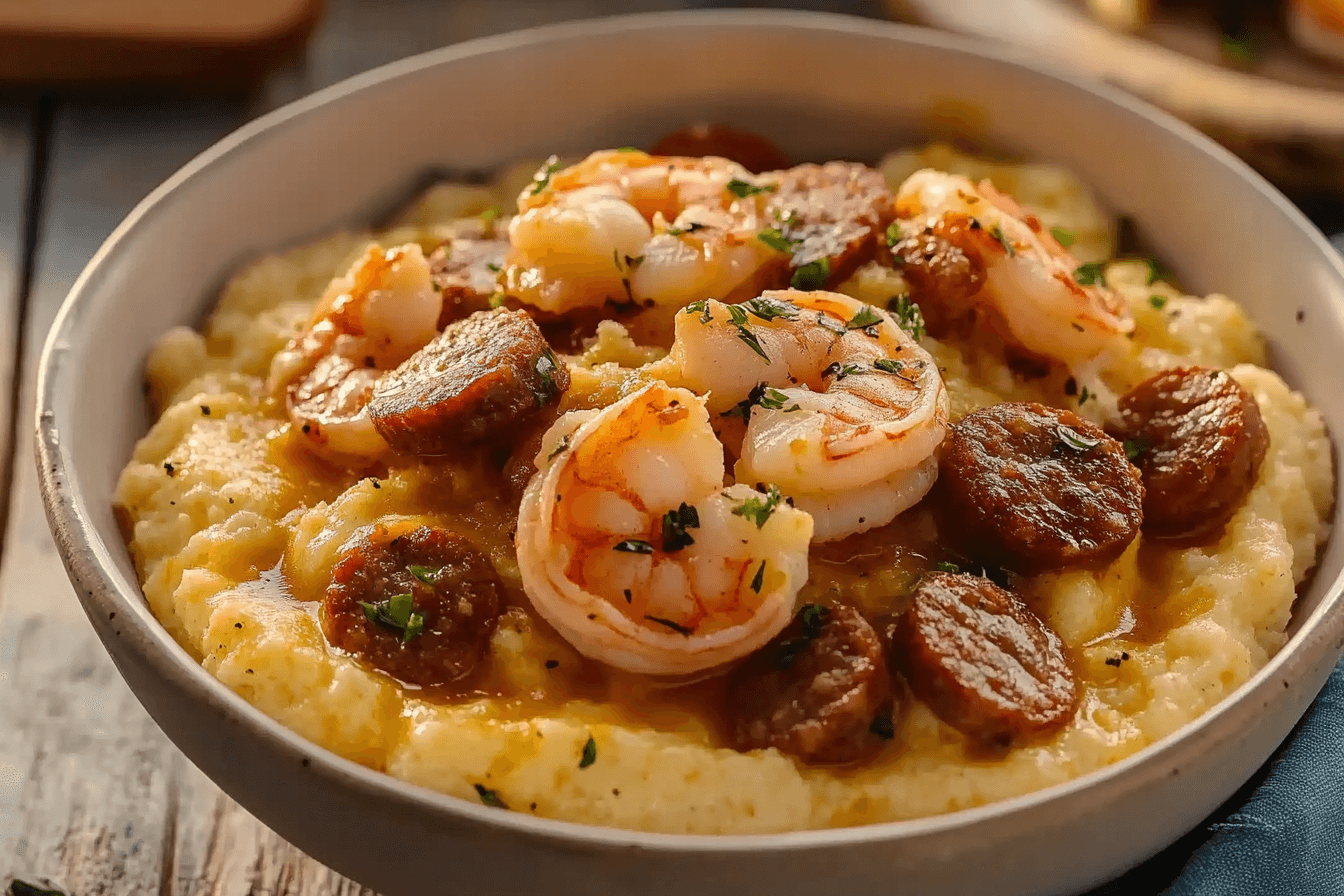 Shrimp and Smoked Sausage Grits