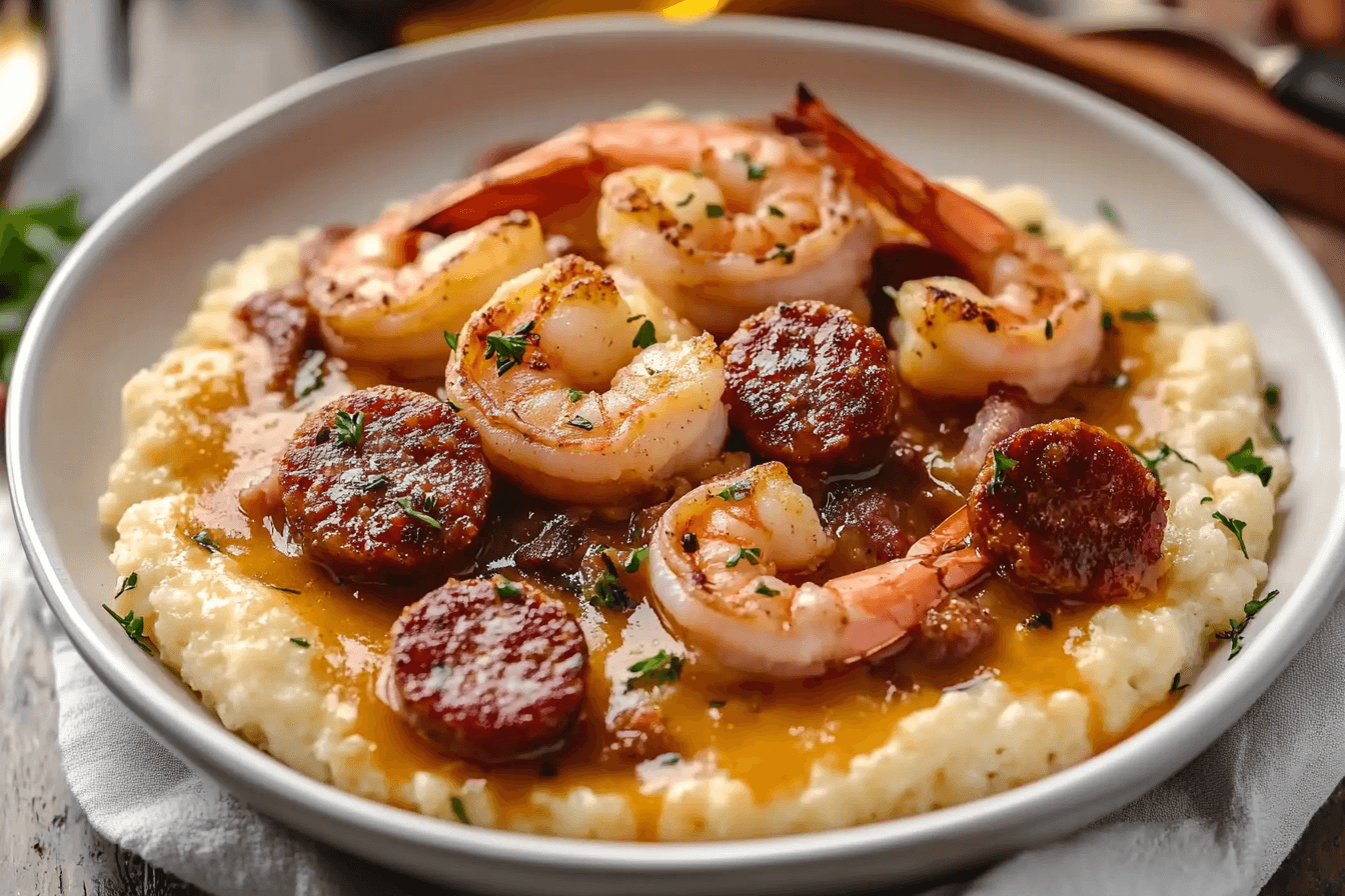 Shrimp and Smoked Sausage Grits