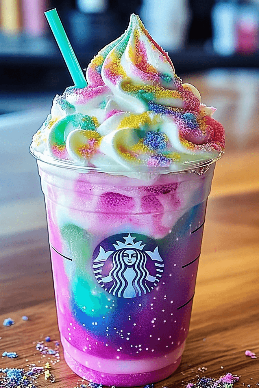 Sip Into a Dream: The Whimsical Unicorn Frappuccino