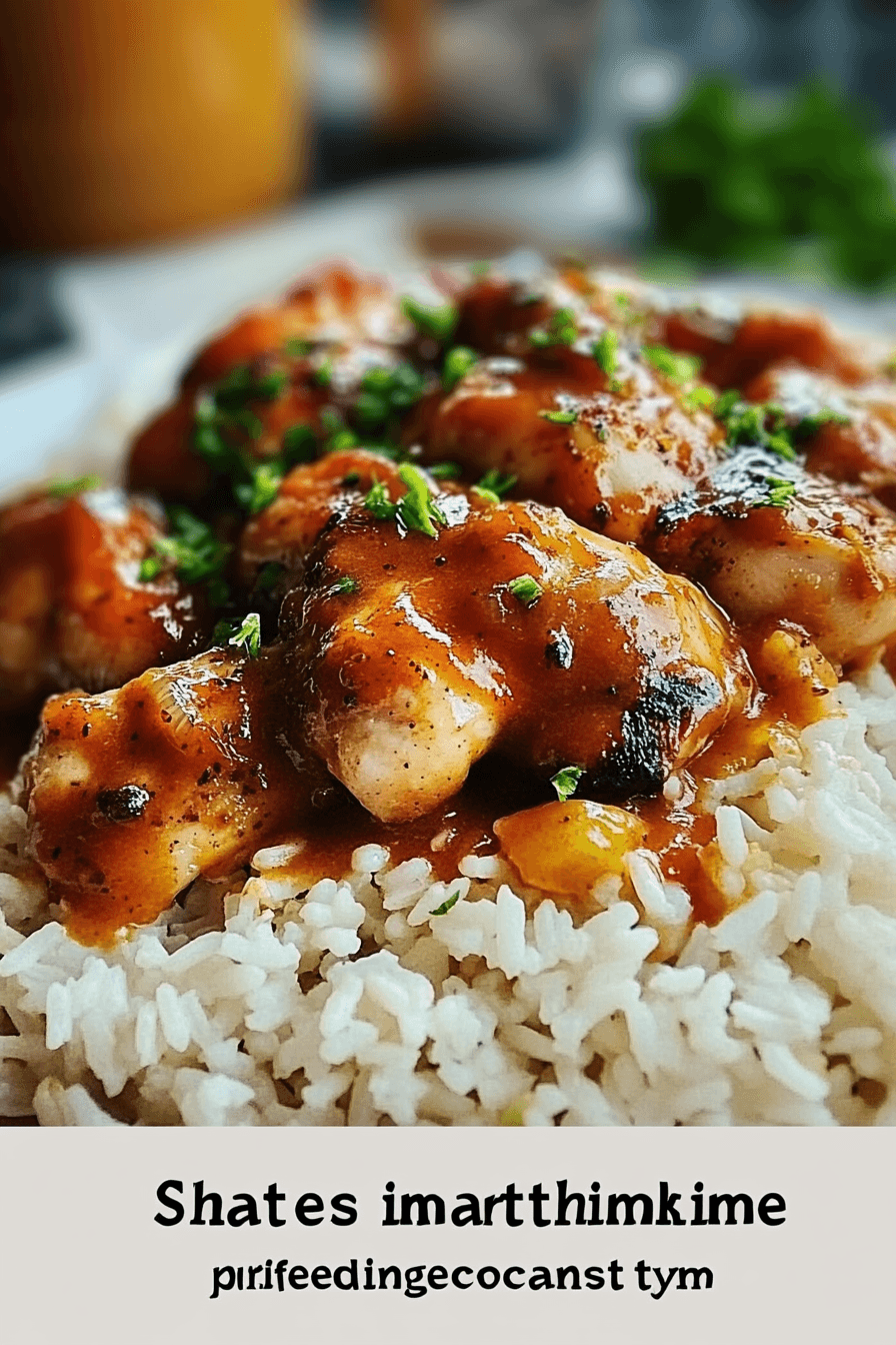 Smothered Chicken and Rice