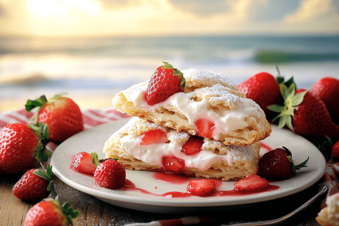 Strawberry Cream Scones