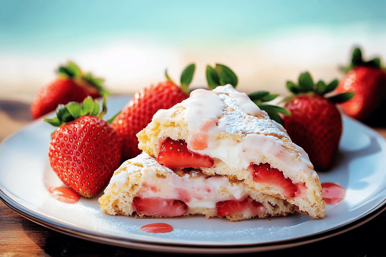 Strawberry Cream Scones