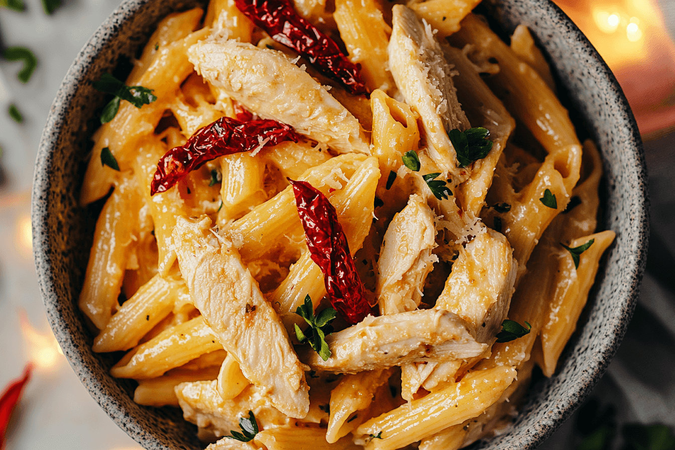 Tuscan Chicken Pasta 