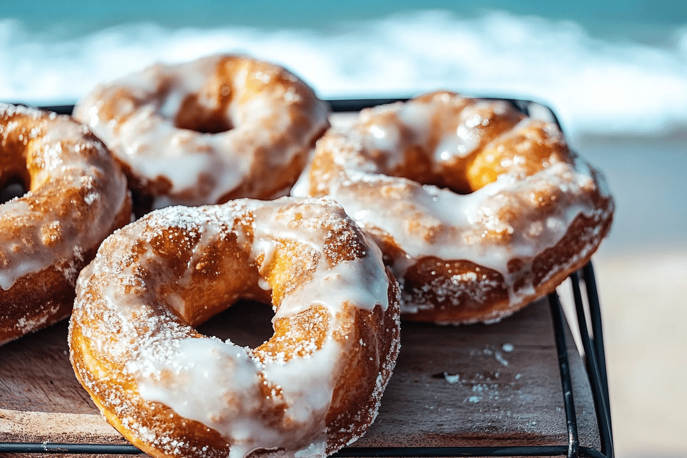 Vanilla Bean Glazed Soft Pretzel Donuts