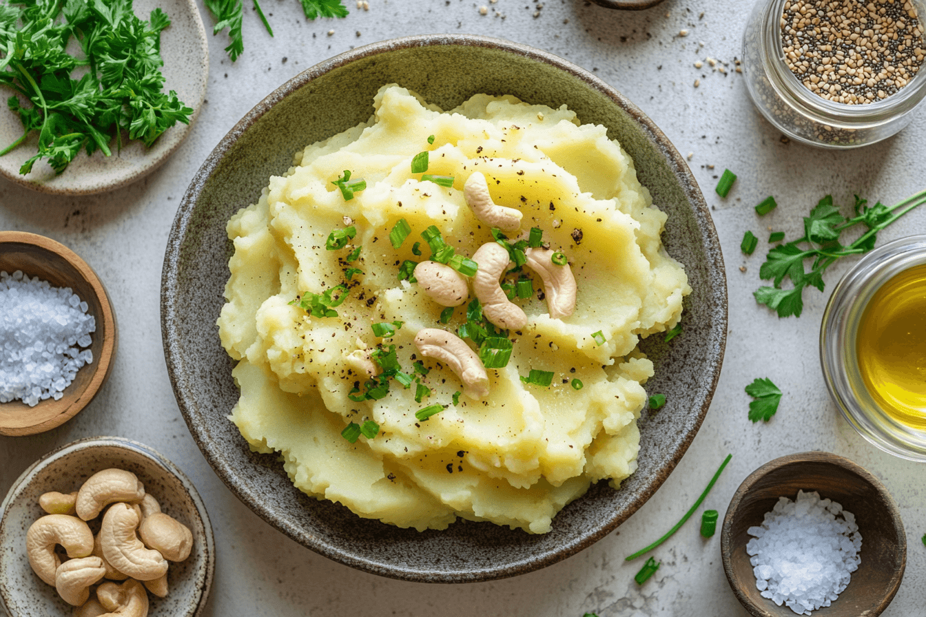 
Vegan Caramelized Onion Mashed Potatoes