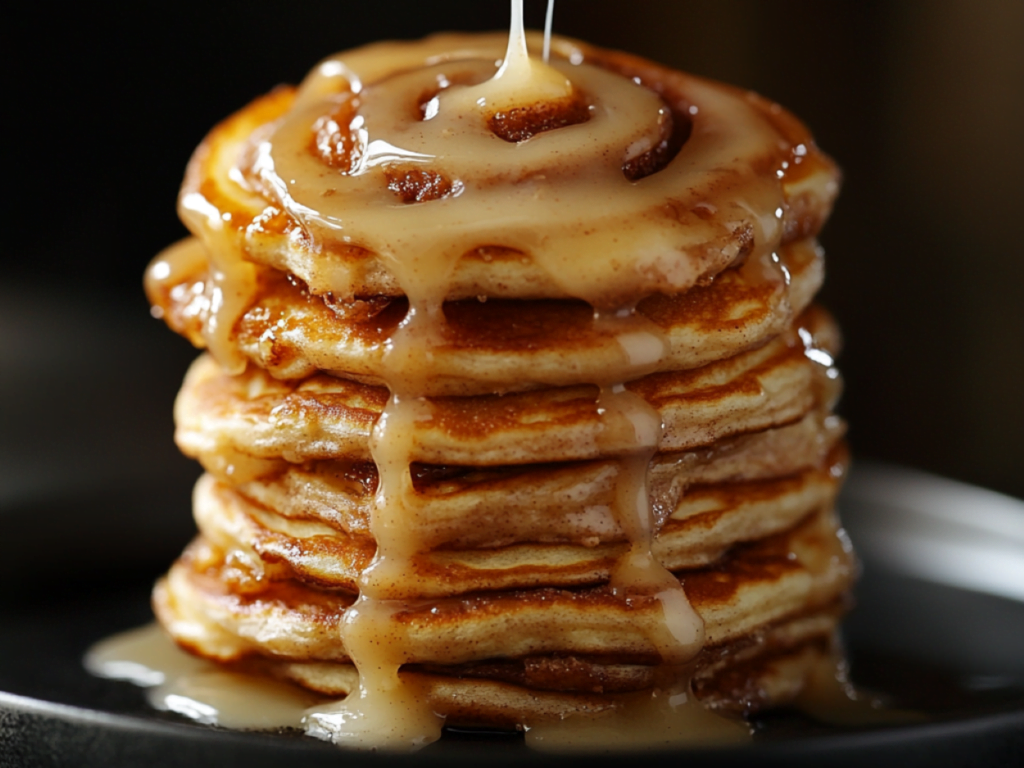 CINNAMON ROLL PANCAKES